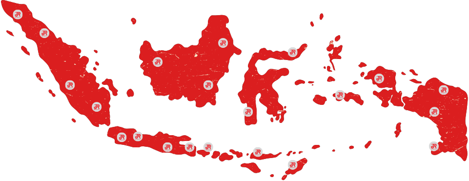 Peta Indonesia - Lokasi Cabang TJR Logistics